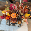 Fall Moose Wood Box Centerpiece – Rustic Cabin & Lodge Decor