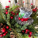 Christmas Black Bear Wood Box Centerpiece – Rustic Woodland Decor
