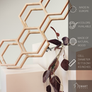 Honeycomb Wooden Toilet Paper Holder