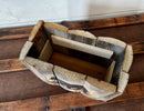 Meadow Black Bear Wood Box Centerpiece – Rustic Woodland Decor